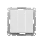 SIMON 55 WMDL-031xx4-114 Przycisk potrójny (moduł) 10 AX, 250 V~, szybkozłącza; Jasnoszary mat