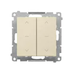SIMON 55 WMDL-K0x5xx-144 Klawisz podwójny do łącznika i przycisku roletowego podwójnego: SZP2M, SZW2M; Szampański mat
