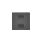 SIMON CONNECT TSC-K126E-14 USB ładowarka K45 (45x45) gniazdo typ A 5V/2,1A; szary grafit