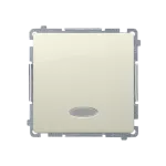 SIMON BASIC WMUL-011xxx-9011 Łącznik jednobiegunowy z podświetleniem LED (moduł) 10AX, 250V~, szybkozłącza; beż