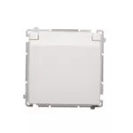 SIMON BASIC WMUW-50110x-1021 Gniazdo wtyczkowe z uziemieniem (moduł), bryzgoszczelne IP44, 16A, 250V~, zaciski śrubowe; biały