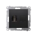 SIMON 54 WMDH-0XXXX1-049 Gniazdo HDMI (moduł); czarny mat