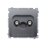 SIMON BASIC WMUA-07xxxx-J013 Gniazdo antenowe TV-DATA (moduł) 1x wejście: 5–1000 MHz; stal inox