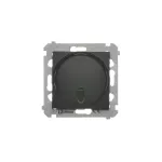 SIMON 54 WMDS-007x0x-049 Ściemniacz naciskowy i zdalnie sterowany (moduł) 20–500 W; czarny mat