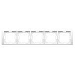 SIMON BASIC NEOS WMYZ-04520N-1013 Ramka 5-krotna NEOS – uniwersalna poziom i pion; biały