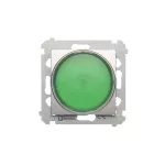 SIMON 54 WMDS-020x3x-043 Sygnalizator świetlny LED – światło zielone (moduł) 230V~; srebrny mat