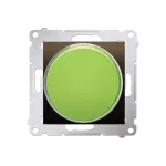 SIMON 54 WMDS-020x3x-046 Sygnalizator świetlny LED – światło zielone (moduł) 230V~; brąz mat