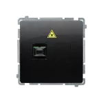 SIMON BASIC WMUK-051012-Y011 Gniazdo światłowodowe / optyczne pojedyncze SC/APC (moduł); czarny