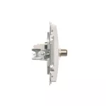 SIMON BASIC WMUA-0510xx-1011 Gniazdo antenowe typu F + RJ45 kat.6 (moduł); biały