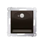 SIMON 54 WMDO-SCxxx1-046 Oprawa oświetleniowa LED z czujnikiem ruchu, 230 V AC, 1.4 W, białe ciepłe 3100 K; brąz mat