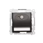 SIMON 54 WMDO-SCAxx1-049 Oprawa oświetleniowa LED z czujnikiem ruchu, 230 V AC, 1.4 W, białe zimne 5900 K; czarny mat