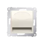SIMON 54 WMDO-Sx14x1-041 Oprawa oświetleniowa LED, 14 V DC, 0.42 W, białe ciepłe 3100 K; kremowy Wymagany zasilacz 14V