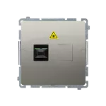 SIMON BASIC WMUK-051012-H011 Gniazdo światłowodowe / optyczne pojedyncze SC/APC (moduł); satynowy