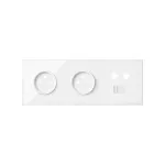 SIMON 100 W100-10020316x-130 Panel 3-krotny: 2 gniazda + 1 TV + 1 RJ45; biały