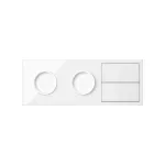 SIMON 100 W100-10020322x-130 Panel 3-krotny: 2 gniazda + 2 klawisze; biały