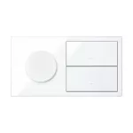 SIMON 100 W100-10020193x-130 Panel 2-krotny IP44: 1 gniazdo + 2 klawisze; biały