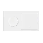 SIMON 100 W100-10020193x-230 Panel 2-krotny IP44: 1 gniazdo + 2 klawisze; biały mat