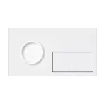 SIMON 100 W100-10020221x-230 Panel 2-krotny: 1 gniazdo + 1 klawisz + 1 zaślepka; biały mat