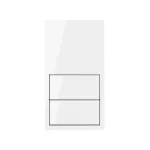 SIMON 100 W100-10020213x-130 Panel 2-krotny: 2 klawisze; biały