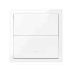 SIMON 100 W100-10020103x-130 Panel 1-krotny: 2 klawisze; biały