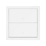 SIMON 100 W100-10020103x-230 Panel 1-krotny: 2 klawisze; biały mat