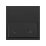 SIMON 100 W100-10020115x-238 Panel 1-krotny: 1 klawisz roletowy; czarny mat