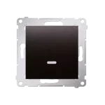 SIMON 54 WMDL-0610xU-048 Łącznik schodowy z podświetleniem LED bez piktogramu (moduł) 10AX, 250V~, szybkozłącza; antracyt
