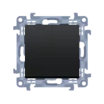 SIMON 10 WC-W5xxxxx-01-49xx Łącznik świecznikowy (moduł) 10AX, 250V~, zaciski śrubowe; czarny mat