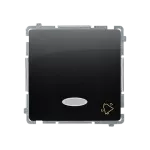 SIMON BASIC WMUL-091xxx-Y011 Przycisk dzwonek z podświetleniem LED (moduł) 10AX, 250V~, szybkozłącza; czarny