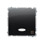 SIMON BASIC WMUL-071xxx-Y011 Łącznik krzyżowy z podświetleniem LED (moduł) 10AX, 250V~, szybkozłącza; czarny