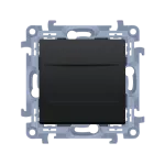 SIMON 10 WC-PSXXXXX-01-49XX Zaślepka ramki (moduł). Mocowanie za pomocą łapek lub wkrętów; czarny mat