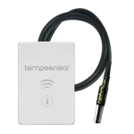 SIMON GO WMDC-011NxB-XX tempSensor - Czujnik temperatury od -55 do 125 stopni Celsjusza z roczną historią i interaktywnym wykresem, natynkowy, sterowany smartfonem [Wi-Fi], zasilany 5V,