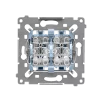 SIMON 55 WMDL-SW6-2WM-0xx Łącznik schodowy podwójny (mechanizm) 10 AX, 250 V~, szybkozłącza