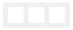 SIMON 55 WMDZ-01103x-0111 Ramka 3-krotna LINE; Biały mat