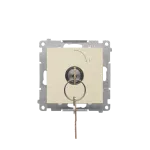 SIMON 55 WMDL-0K011x-144 Łącznik na kluczyk jednobiegunowy (moduł) 2 pozycyjny „0-I” styk N/O, 5 A, 250 V~; Szampański mat