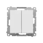 SIMON 55 WMDL-0107xx-114 Łącznik świecznikowy (moduł) 10 AX, 250 V~, szybkozłącza; Jasnoszary mat