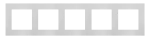 SIMON 55 WMDZ-0150xZ-188 Ramka 5-krotna Nature; Inox klasyczny