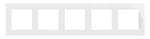 SIMON 55 WMDZ-0150xZ-181 Ramka 5-krotna Nature; Szkło classic białe