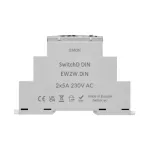 SIMON GO WMDC-030NxB-XX switchD DIN - Sterownik podwójny z wbudowanym pomiarem energii, sterowany smartfonem [Wi-Fi]; 2x5 A, 230 V, montaż na szynie DIN