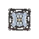 SIMON 55 WMDL-0106L8R-0XX Przycisk roletowy (mechanizm) 10A, 250V~, szybkozłącza, czarna rama montażowa