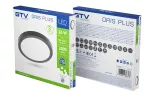 OPRAWA LED ORIS PLUS, DOWNLIGHT, 24W, CZARNA, 4000K, 2000lm, AC220-240V, NATYNKOWA, IP20, 120°