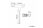 Klucze sześciokątne typu-T z kulką, długie 7