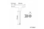 Klucze torx security typu-T, długie TT8