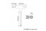 Zestaw kluczy torx security typu-T, długie 10 szt