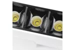 OPRAWA LED NA SZYNOPRZEWÓD SIERRA, 8W, 720lm, AC220-240V, 50/60 Hz, PF>0,5, Ra≥80, IP20, IK08, 4000K, 48°, BIAŁY