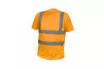 ROSSEL T-shirt ostrzegawczy poliestrowe pomarańczowy 2XL (56)