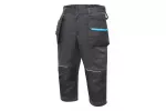WURNITZ spodnie 3/4 ochronne elastyczne ciemne szare M (50)