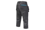 WURNITZ spodnie 3/4 ochronne elastyczne ciemne szare M (50)