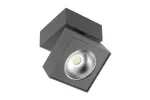 Oprawa LED BIANCO, 15W, 1500lm, AC220-240V, 50/60 Hz, PF>0,5, Ra≥80, IP20, IK06, 36°, 4000K, KWADRAT, CZARNY