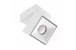 OPRAWA LED BIANCO CCT, 8W, 680lm, AC220-240V, 50/60 Hz, Ra≥80, IP20, 36°, 2700/3300/4000K, KWADRAT, BIAŁY